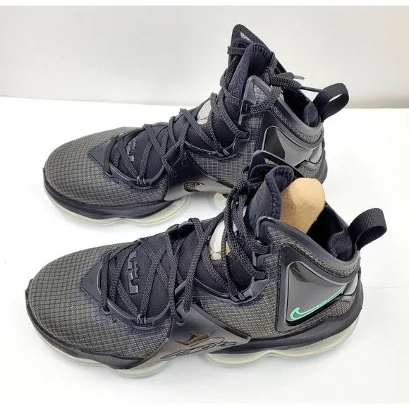 Nike LEBRON 19 Men's Basketball Shoes Black/Green Glow CZ0203-003 Size 9